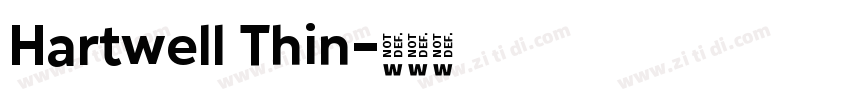 Hartwell Thin字体转换